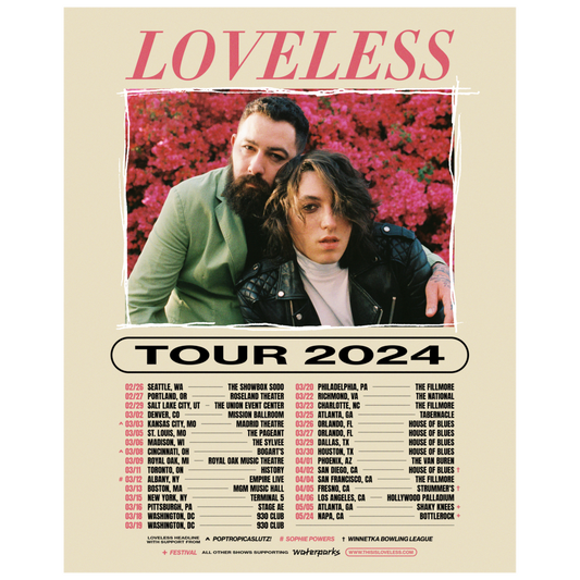 Loveless Tour 2024 Poster